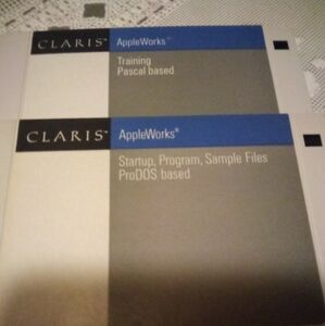 Vintage 1987 CLARIS AppleWorks GS Software PRO-DOS APPLE IIGS Computers